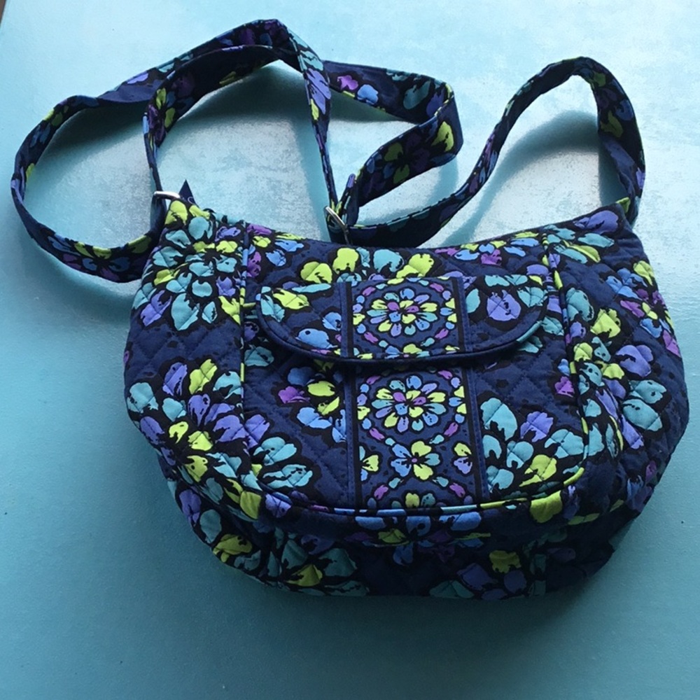 Vera Bradley small saddle bag/crossbody, like new.